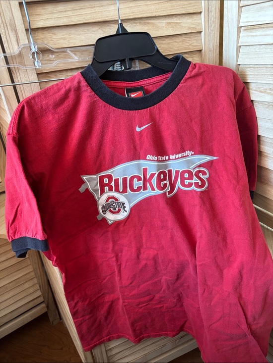 Nike Other - Nike Red Ohio State Buckeyes Graphic Ringer Tee Medium